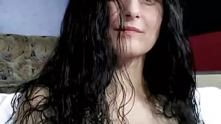 Brunette Milf Fingers Her Pussy On Camera