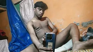 Making of Cum Video Indian Boy masturbate hand job pron Indian Boy Naked