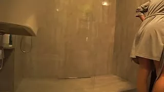 Taboo. My Wife's Was Fucked By A Neighbor In The Bathroom While Her Husband Is Watching TV. Cheating