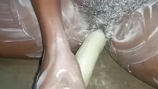 Neetu bhabhi fucking itself with cucumber. during bath.