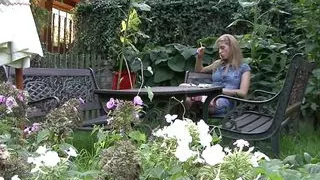 Old hubby watching horny hunk drills his teen wife