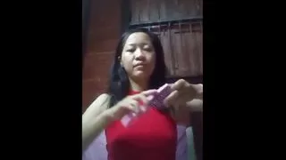 Asian girl at home alone 10