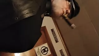 Mistress LeatherBikerGena 20230703 dangling a Red