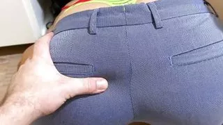 Milf can see her thongs, and she pushed them away so that the dick fucked her in anal