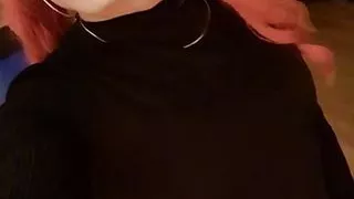 The Little Sissy in Black Dress