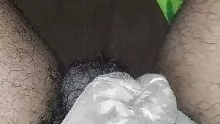 Solo masturbation with orgasm and sperm