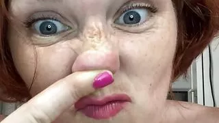 My pussy smells so fucking amazing that I can't stop smelling my fingers to actually press the button to stop filming!