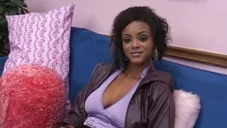 Amazing ebony enjoys rough interracial fuck