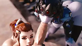 Tiaz-3DX Sweet mouths thirsty for cock intense tasty blowjob sweet tight asses tight tasty pussies wet cum swallowing intense