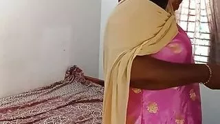 Indian lady bedroom dress change performance videos