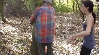 Beating and whipping the old man is their only pleasure