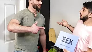 Are You Prepared ? Hairy Twink Pledge Fucks Bigger Hot Hunk