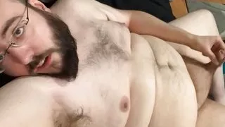 Musky Bear Jerking and Sniffing His Pits