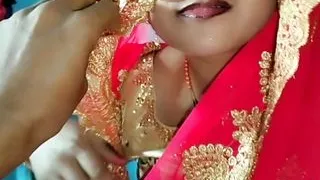 Marriage bhabhi Lovely blowjob in room
