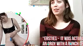 Ersties - Hairy Girl Uses a Vibrator On Her Pussy