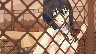 Akeno Himejima penetration and masturbation - HSDxD 3D Hentai