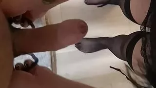 Femdom CBT in sexy High heels hardcore Ball busting dirty talk