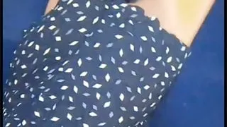 Young teen showing her body and boobies