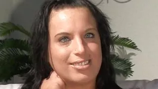 Exclusive casting! This busty brunette masturbates with a sex toy in front of the camera