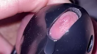no touching small cumming in chastity cage with farting