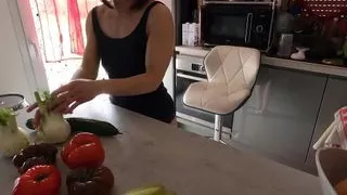 My First Penetration and Orgasm with A Cucumber
