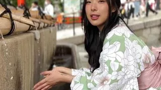 Asian Girl in Kimono Gets Fucked in Japan and Creampied