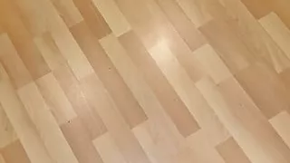 Explosive verbal cumshot making a mess all over the floor