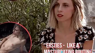 Ersties - Petite Cintia Strokes Her Clit Outdoors