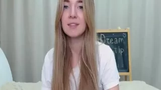 Blonde Babe Hugs Her Hot Naughty Body