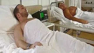 hot nurse sucks cocks and enjoys double penetration 
