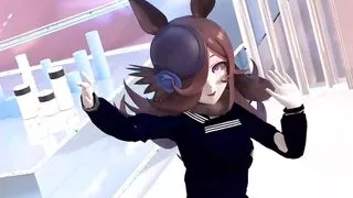 Cute Teen Cat Girl Dancing In Sexy Stockings + Gradual Undressing