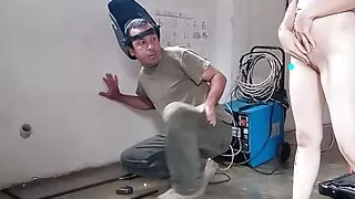 I request a soldering iron and the thing got so hot he ejaculated on my face.