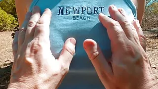 Wifey lets you touch her big tits and enjoy them