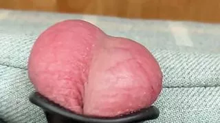 Busting my big gay balls on the sofa.