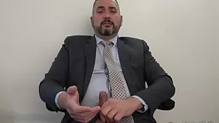 Boss in suit takes control of your cock for being a corporate grass PREVIEW
