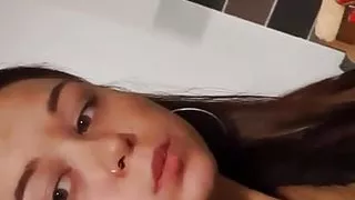 Me eating cheese on toast