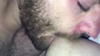 getting my tits suckled by my sex boyfriend 
