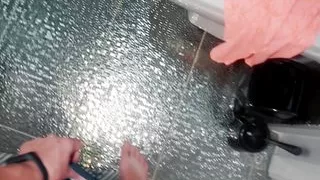 Gave a cock suck and fucked a wet stepmom in the shower