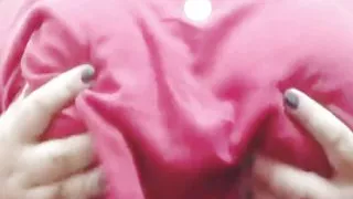 A massage on my tits before going out