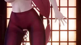 Genshin Impact - Yae Miko - Sexy Dance In Pantyhose With Sex Toy (3D HENTAI)