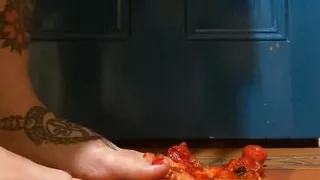 BBW Squashing Strawberries with Feet