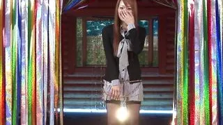 Japanese Slut Enjoys Big Dildo In Pussy Before Riding Cock