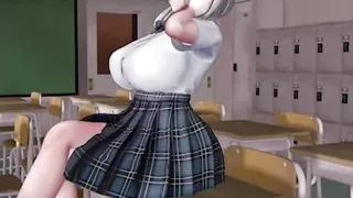 Hard Fucking Huge Tits Teen in Classroom