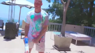 three sexy teens worship a massive cock