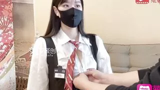 Cute big-breasted girl enjoying condomless sex in front of camera for the first time