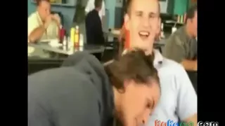 Blowjob In A Cafeteria