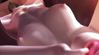 Big boob warrior and two black cop - Hentai 3D 17