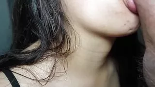 Stepdaughter Sucks Stepdad's Cock in Bathroom