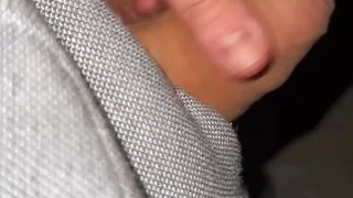 Masturbating and cumming on public bench
