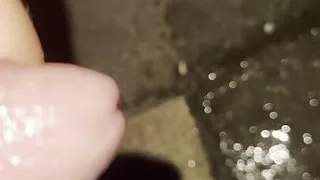 Pissing on public bench